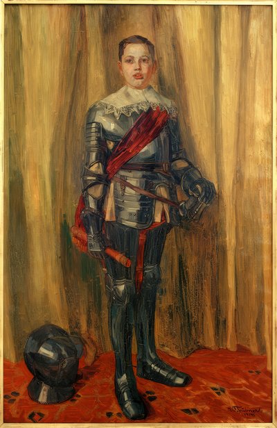 Jörg Trübner in Rüstung von Wilhelm Trübner